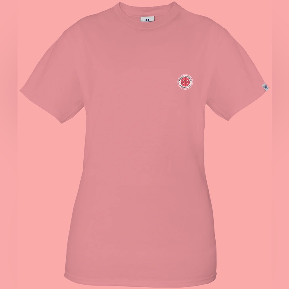 Simply southern light pink short sleeve shirt